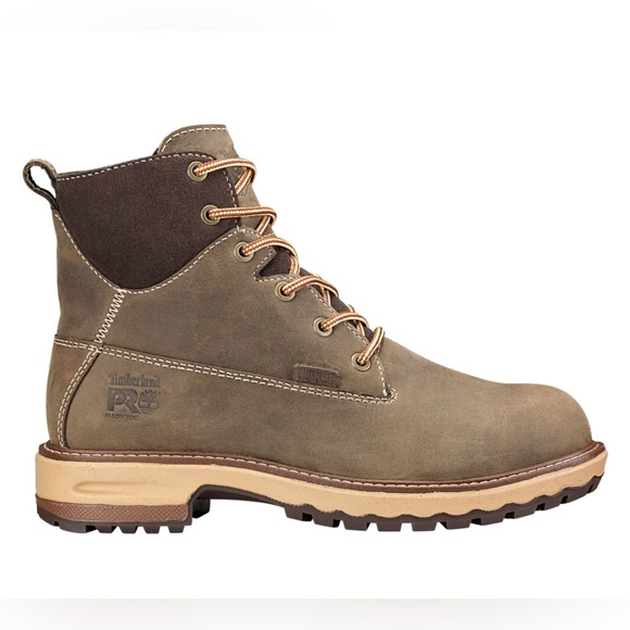 TIMBERLAND PRO • Hightower 6" Alloy Toe Waterproof Work Boots • Women’s - Picture 3 of 16